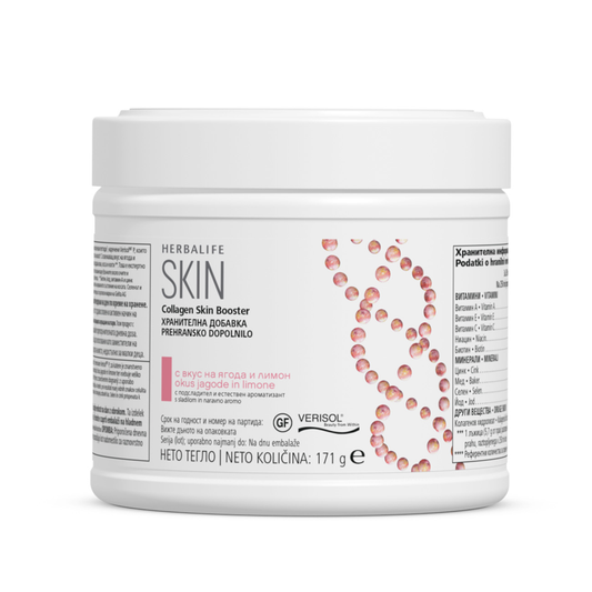 Collagen Skin Booster Prehransko dopolnilo okus jagode in limone, 171 g
